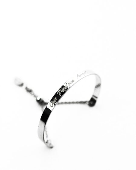 Personalised Silver Baby Bangles