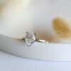 Pear Moissanite Engagement Ring