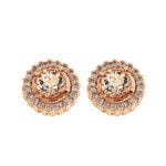 Rose Gold Morganite Earrings