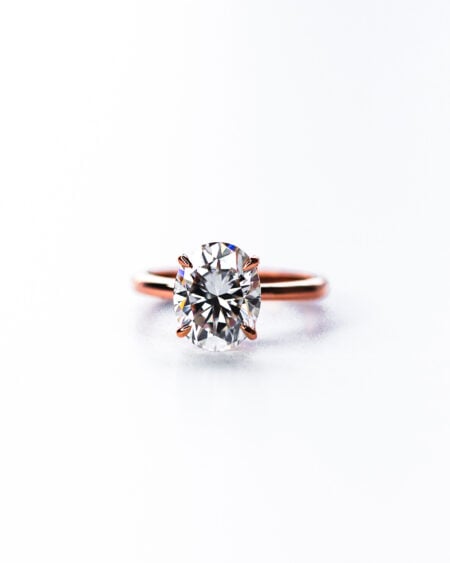Engagement Ring Oval Moissanite