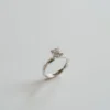 Round Solitaire Twist Band Moissanite Ring South Africa Aria Jewellery
