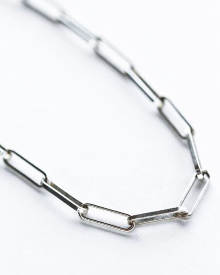 SILVER PAPER CLIP CHAIN