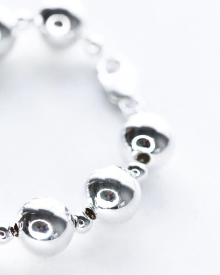 STERLING SILVER 16MM BALL BRACELET