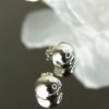 Silver Half Ball Earrings