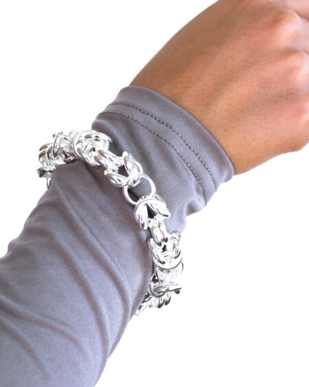 STERLING SILVER LARGE KNOTTY BRACELET 4