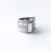 STERLING SILVER RING WITH PRINCESS CUT