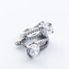 Silver Cz Drop Earrings
