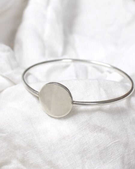 Silver Disc Bangle