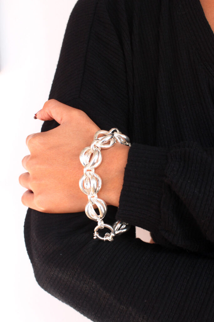Silver Double Oval Link Bracelet, Silver Bracelets South Africa