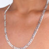Mens 7mm Silver Figaro Chain