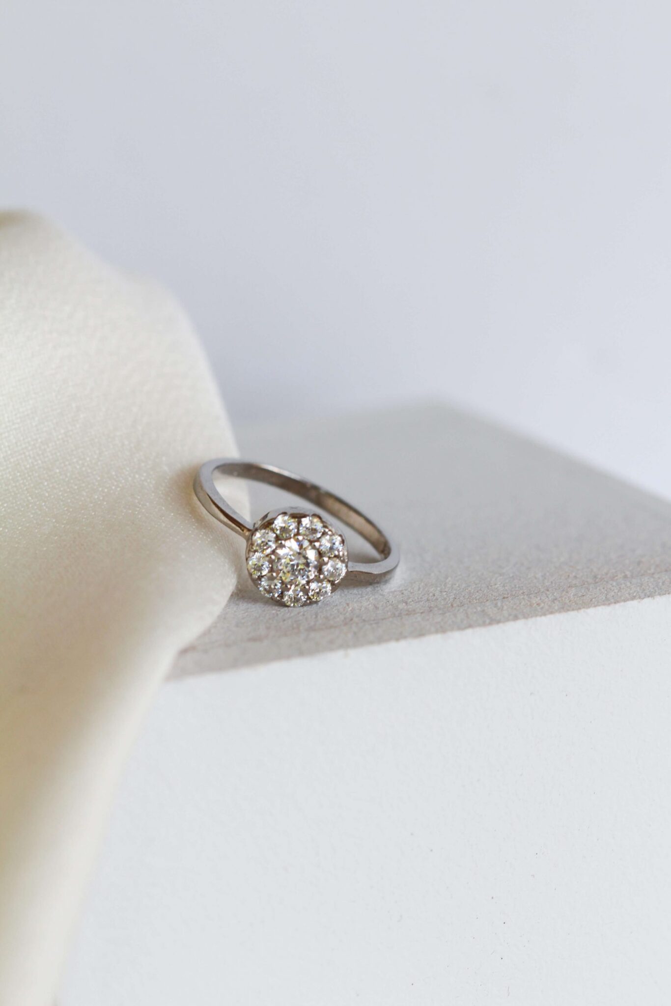 Silver Floral Halo Ring, Silver Rings South Africa, Silver Rings