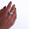 Sterling Silver Double Tube Statement Ring