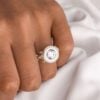 Silver Ring With Milgrain Design