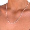 Silver paperclip chain