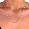Silver paperclip chains