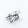 Sterling Silver Cz Drop Earrings