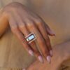 Sterling Silver Geometric Ring