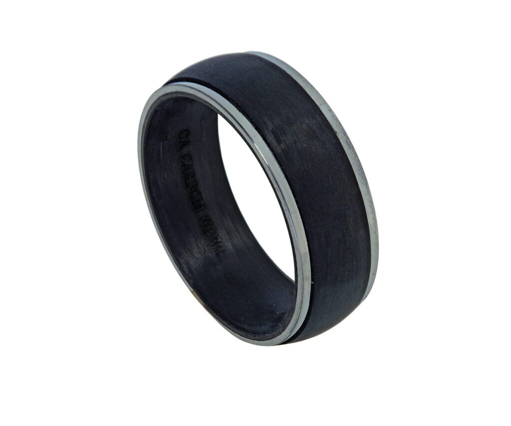Titanium Graphite Ring Black Carbon Fiber Titanium Ring, 31 Best Titanium Rings South Africa