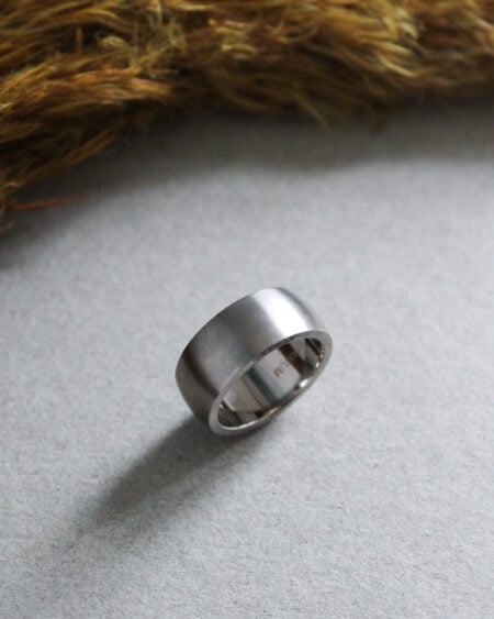 Brushed Titanium Wedding Band