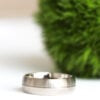 Titanium Light and Dark Wedding Ring