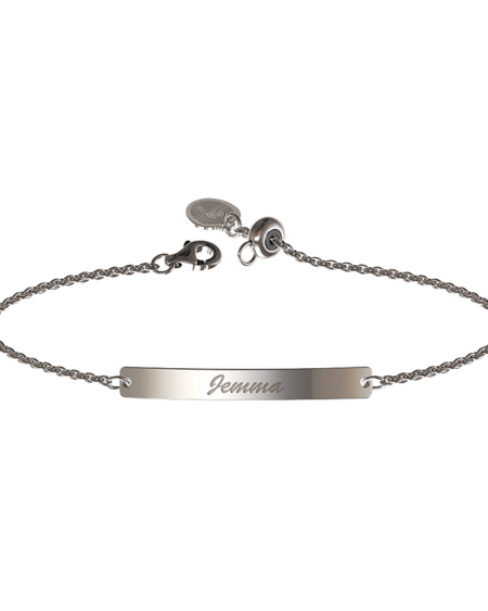 Personalised Ladies Gold ID Bracelet