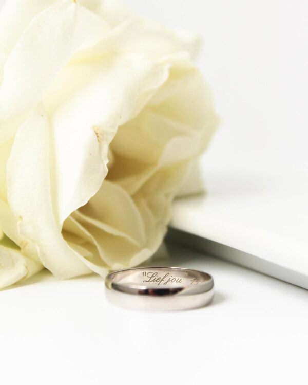 White Gold Mens Wedding Band South Africa Aria Jewellery