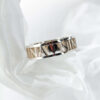 White Gold Personalised Name Ring