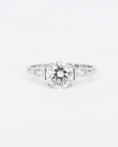 Round Tapered Baguette Ring