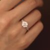 Round Tapered Baguette Engagement Ring