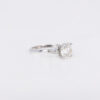 Round Tapered Baguette Engagement Ring Side