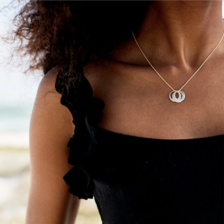 Personalised Stacked Ring Necklaces