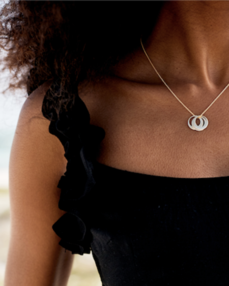 Personalised Stacked Ring Necklaces