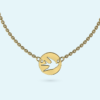 gold bird necklace