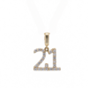 9ct Gold 21st Pendant
