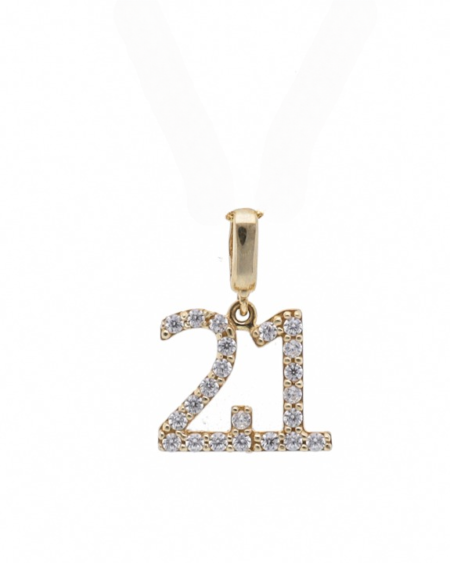 9ct Gold 21st Pendant