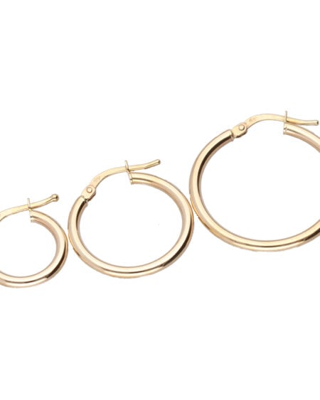 Gold Hoop Earring Set