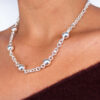 Silver Ball and Link Chain