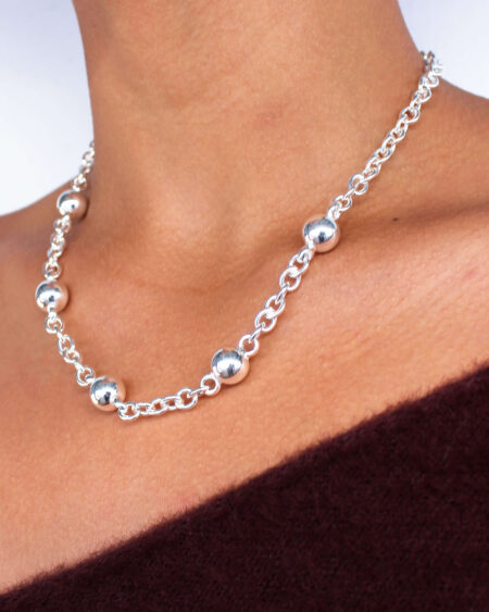 Silver Ball and Link Chain
