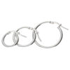 Silver Hoop Earring Set