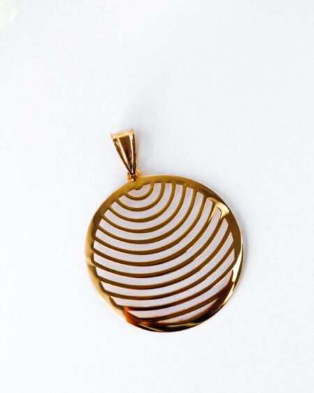 9ct Gold Cut Out Disc Pendant