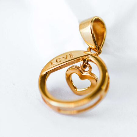 9ct Gold Love Heart Pendant