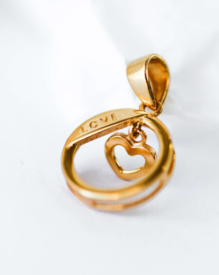 9ct Gold Love Heart Pendant