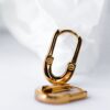 Gold Lock Hinge Huggies