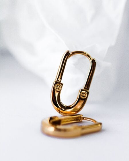 Gold Lock Hinge Huggies
