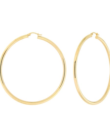 50mm 9ct Gold Hoop Earrings