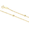 9ct Gold Singapore and Ball Bracelet