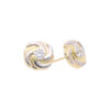 9ct Gold and Silver Swirl Studs