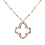 Gold Clover Diamond Necklace South Africa