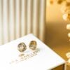 9ct Gold and Silver Swirl Studs
