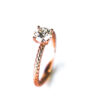Twist Band Engagement Ring